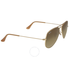 Ray Ban Original Aviator Matte Gold Brown Gradient Sunglasses RB3025 112/85 55-14
