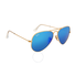 Ray Ban Ray-Ban Aviator Gold Metal Frame Blue Mirror Crystal Lens 55mm Men's Sunglasses RB3025 112/17 55-14 RB3025 112/17 55-14