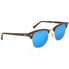Ray Ban Clubmaster Blue Flash Sunglasses RB3016 114517 49