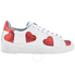 Chiara Ferragni Ladies White Sneaker Heart Red Size 36 CF1913