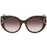 Ferragamo Brown Gradient Oval Ladies Sunglasses SF840SA21454