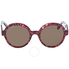Ferragamo Brown Round Ladies Sunglasses SF878S54355