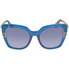 Ferragamo Grey Gradient Cat Eye Ladies Sunglasses SF889S 424 52