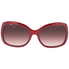 Ferragamo Red Rectangular Ladies Sunglasses SF722S613