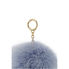 Michael Kors Large Round Pale Blue Feather Pompom Keychain 32S8GF2K7F-487