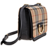 Burberry Small D-Ring Vintage Check & Leather Shoulder Bag- Black 8010544