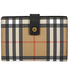 Burberry Vintage Check and Leather Folding Wallet- Black 4073137