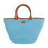 Emilio Pucci Mid-Sized Woven Raffia Tote Handbag in Powder Blue 41BE81-E28
