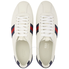 Gucci Ladies Bambi Low-Top White Leather Sneaker 408496 AXWL0 9064