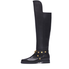 Versace Ladies Black Flat Boot Ankle Strap DSR667E DVT2U