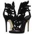 Giuseppe Zanotti Ladies High Heel Pump Black Cruel Velvet Sandals I800006/001