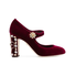Dolce and Gabbana Dolce & Gabbana Ladies High Heel Pump in Burgundy Gem CD0684 AV707 8L202