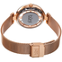 Burgi Quartz Diamond Rose Gold Dial Ladies Watch BUR262RG