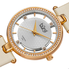 Burgi Beige Satin Strap Gold-Tone Diamond Dial Ladies Watch BUR104WTG