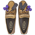 Tod's Womens Gommino Driving Shoes in Golden Bronze/Black XXW00G0S060DJF0XYA