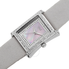 Burgi Grey Leather Blue Mother of Pearl Dial Ladies Watch BUR088GY