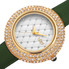 Burgi Ladies Argyle Dial Swarovski Crystal Glamor Strap Watch BUR207GN