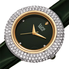 Burgi Ladies Diamond Swarovski Crystal Sparkling Dial Leather Strap Watch BUR199GN