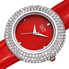 Burgi Ladies Diamond Swarovski Crystal Sparkling Dial Leather Strap Watch BUR199RD