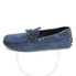 Tod's Men's Driving Shoes in Dark Bluette/Dark Brown XXM0WG05470FLB280K