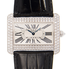 Cartier Tank Divan Cream Dial Ladies 18 Carat White Gold Diamond Watch WA301370
