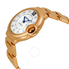 Cartier Ballon Bleu Silver Dial 18kt Rose Gold Automatic Ladies Watch WE902039