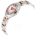 Cartier Ballon Bleu Mother of Pearl Stainless Steel and 18kt Rose Gold Ladies Watch W2BB0009