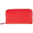 Bottega Veneta Zip Around Wallet- Red 114076 V001N RD