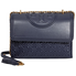 Tory Burch Fleming Convertible Leather Shoulder Bag- Navy 43833-403
