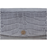 Tory Burch Robinson Embossed Chain Wallet- Zinc 56641-025