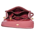Tory Burch Fleming Velvet Small Convertible Shoulder Bag- Claret 56277-639