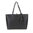 Tory Burch McGraw Leather Tote - Black / Royal Navy 42200-018