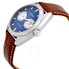 Citizen Paradex Blue Dial Men's Brown Leather Watch BU4010-05L