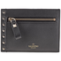 Valentino Ladies Card Case Roseau Black Flap W/ Zip P0Q60 BOL 0NO