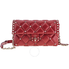 Valentino Ladies Clutch bag Candy Stud Red Clutch W Chain B0B83 NAP 0RO