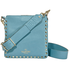 Valentino Mini Rockstud Leather Hobo Bag- Blue RW0B0C17VSF PI4