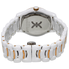 Ebel X-1 Silver Dial White Ceramic Ladies Watch 1216113