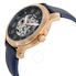 Fossil Grant Navy Blue Skeleton Dial Automatic Men's Watch ME3102