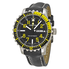 Fortis Marinemaster Automatic Black Dial  Black Leather Men's Watch FOR6702414L01 670.24.14 L01