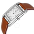 Hermes Cape Cod Medium Silver Dial Tan Barenia Leather Ladies Watch W021511WW00