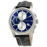 Hamilton Jazzmaster Automatic Chronograph Blue Dial Black Leather Men's Watch H32596741