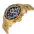 Invicta Pro Diver Chronograph Blue Dial 18kt Gold-plated Men's Watch 0073