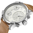 JBW G4 Multi-Time Zone Stainless Steel Case Brown Leather Men's Watch J6248LM