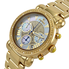 JBW Victory White Mother of Pearl Pave Dial Chronograph Diamond Ladies Watch JB-6210-A