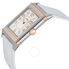 Jaeger LeCoultre Grande Reverso Lady Ultra Thin Silver Dial White Leather Watch Q3204420