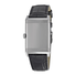 Jaeger LeCoultre Grande Reverso Silver Dial Black Leather Ladies Watch Q3208423