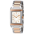 Jaeger LeCoultre Grande Reverso Silver Dial Steel And 18kt Rose Gold Ladies Watch Q3204120