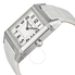 Jaeger LeCoultre White Dial White Leather Ladies Watch Q7068421