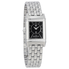 Jaeger LeCoultre Reverso Duetto Silver and Black Dial Stainless Steel Ladies Watch Q2668112