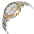 Omega De Ville Prestige Mother of Pearl Diamond Dial Steel and 18K Yellow Gold Ladies Watch 42420332055002 424.20.33.20.55.002